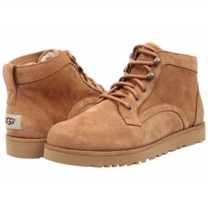 UGG Bethany chestnut suede lace up booties boots shoes size 5